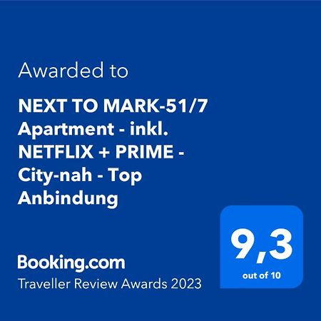 NEXT TO MARK-51/7 Apartment - inkl. NETFLIX + PRIME - City-nah - Top Anbindung Bochum Luaran gambar